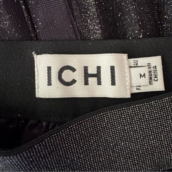 ICHI Nilpa Glitter Ombre Pleated Skirt Size Medium - Picture 9 of 9